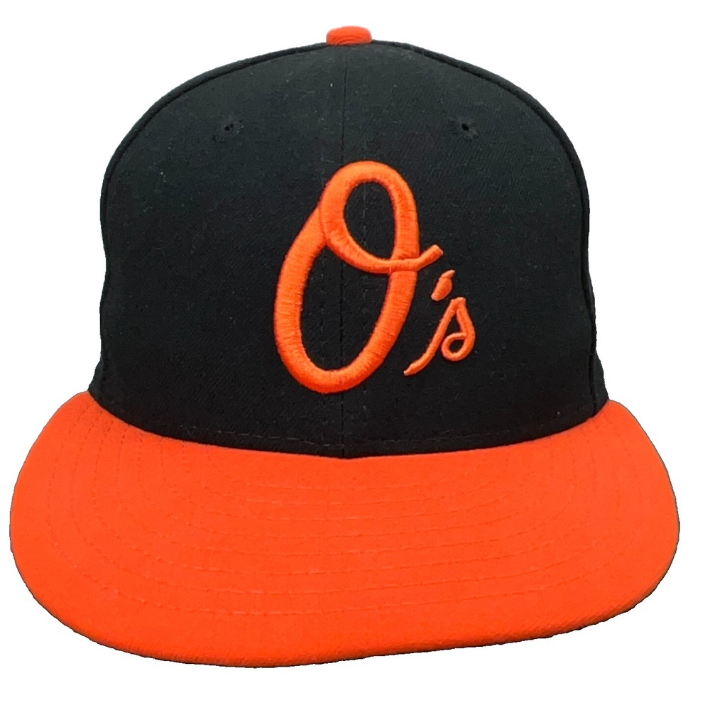 Vintage Baltimore‎ Orioles Hat Cap Fitted 7 1/4 Orange Black Dome 59Fifty USA